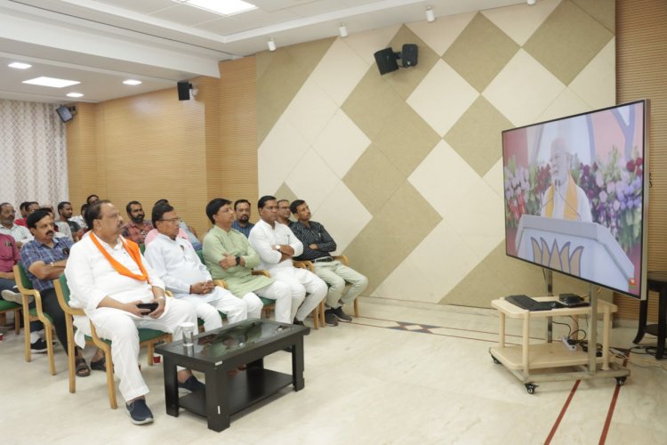 प्रधानमंत्री का संबोधन जिले के 24 मंडलों में बूथ कार्यकर्ताओं ने सुना