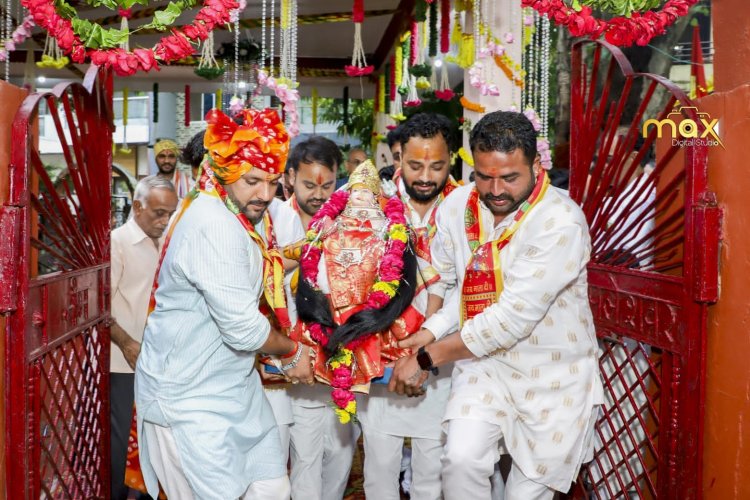भव्य शोभायात्रा और वैदिक मंत्रोच्चार के साथ दशा माता की हुई प्राण प्रतिष्ठा
