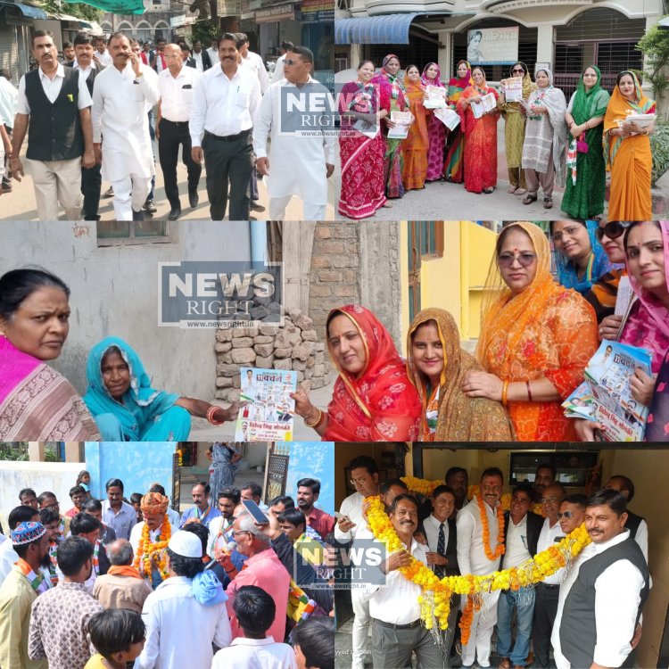 जावरा में अभिभाषकों ने कोर्ट परिसर में कांग्रेस प्रत्याशी वीरेन्द्रसिंह का किया स्वागत