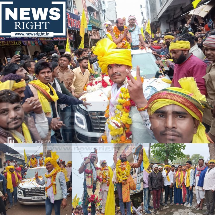 सैलाना विधानसभा सीट पर कमलेश्वर की जीत का सरवन में मनाया जश्न जुलूस में पहुंचे हजारों की संख्या में युवा, जगह जगह हुआ स्वागत